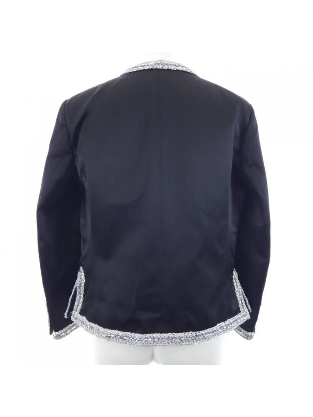 Chanel Collarless Jacket Black
